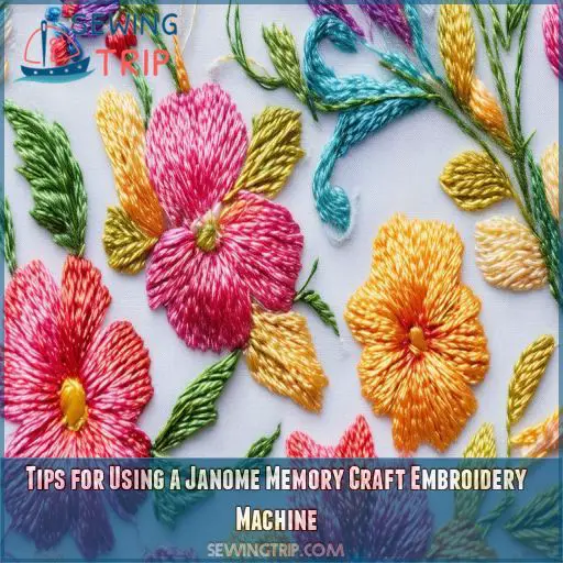 Tips for Using a Janome Memory Craft Embroidery Machine