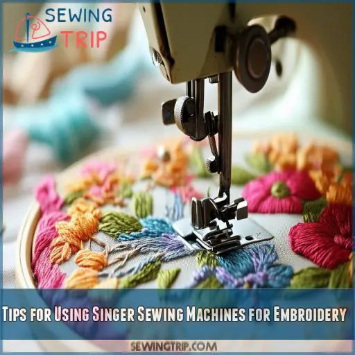 Tips for Using Singer Sewing Machines for Embroidery