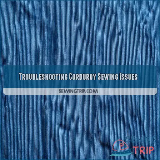 Troubleshooting Corduroy Sewing Issues