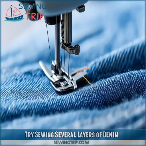 Try Sewing Several Layers of Denim