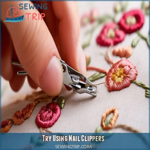 Try Using Nail Clippers