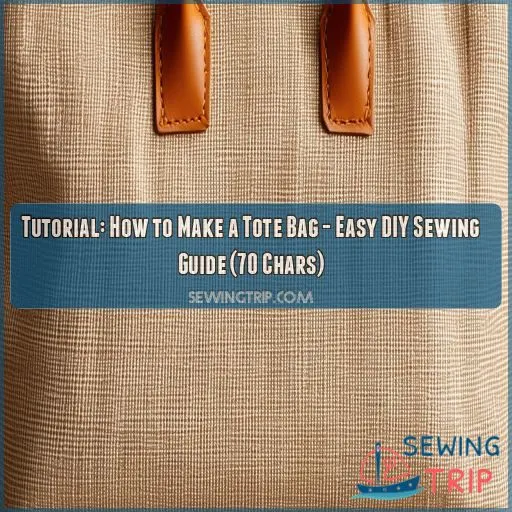 tutorialshow to make a tote bag