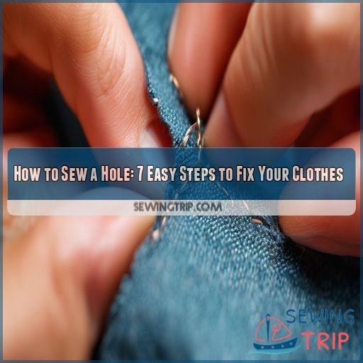 tutorialshow to sew a hole