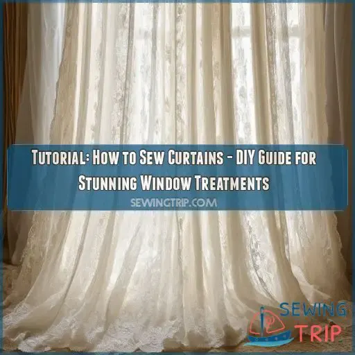 tutorialshow to sew curtains
