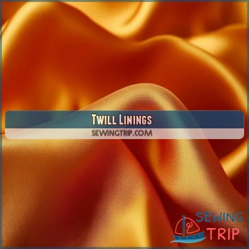 Twill Linings