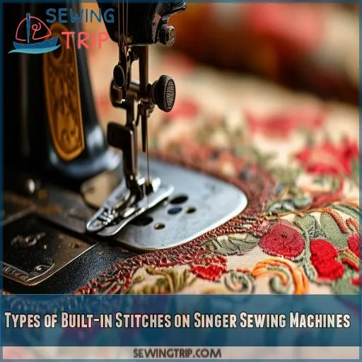 Types of Built-in Stitches on Singer Sewing Machines