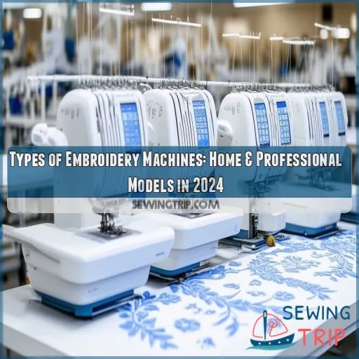 types of embroidery machines