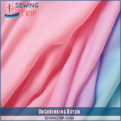 Unshrinking Rayon