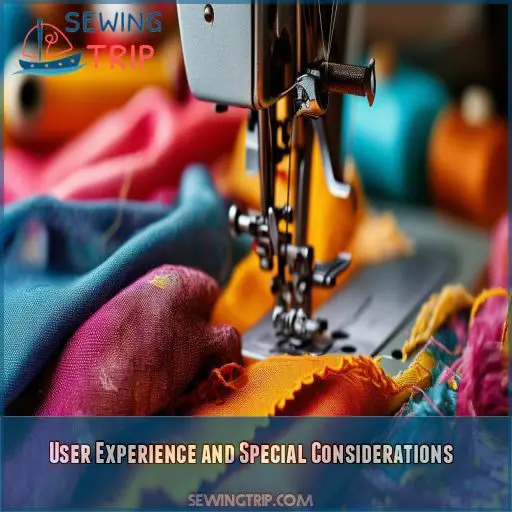User Experience and Special Considerations