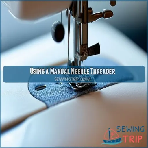 Using a Manual Needle Threader