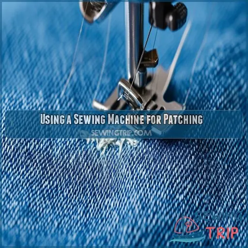 Using a Sewing Machine for Patching