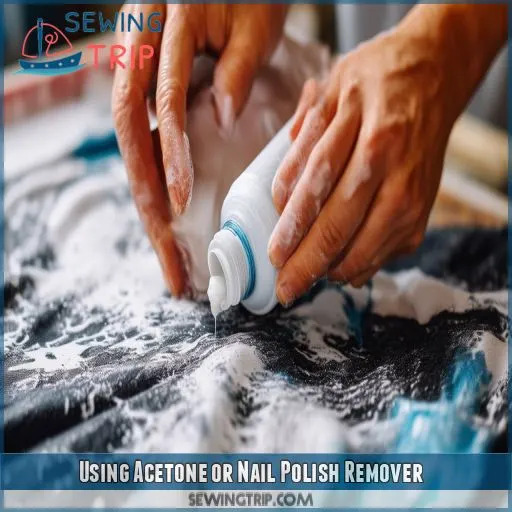 Using Acetone or Nail Polish Remover