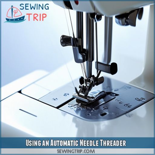 Using an Automatic Needle Threader