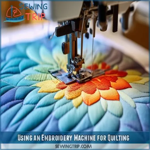 Using an Embroidery Machine for Quilting