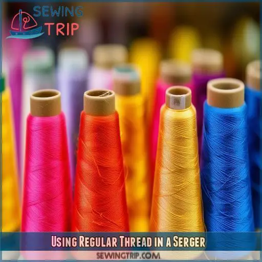 Using Regular Thread in a Serger Using Regular Thread in a Serger