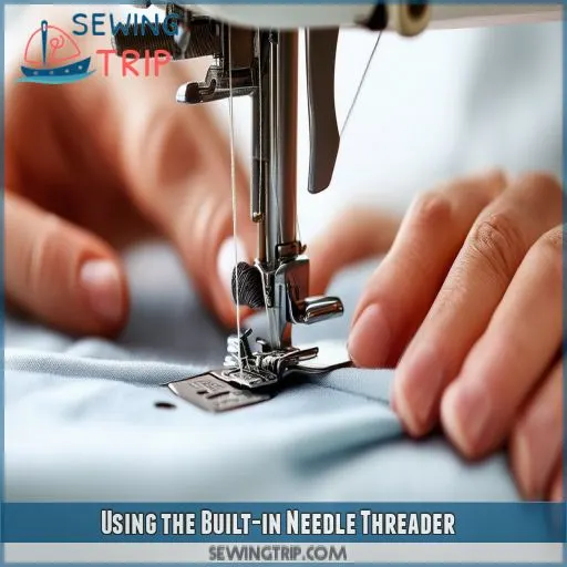 Using the Built-in Needle Threader