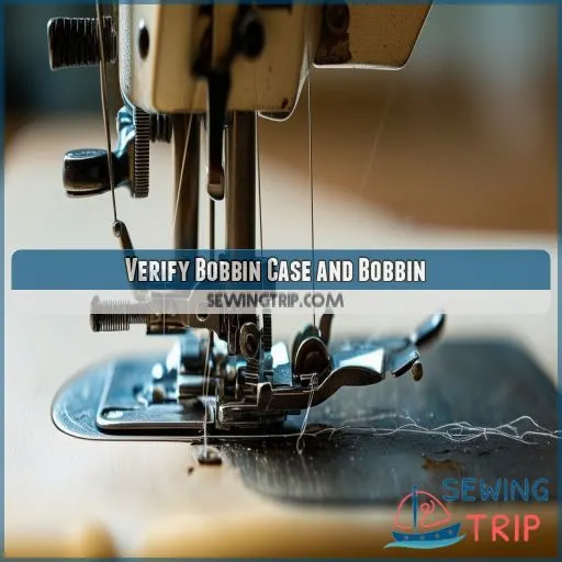 Verify Bobbin Case and Bobbin