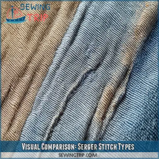 Visual Comparison: Serger Stitch Types Visual Comparison: Serger Stitch Types