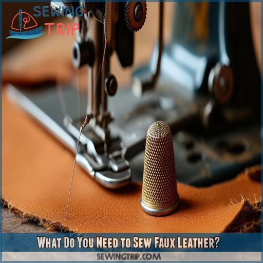 What Do You Need to Sew Faux Leather