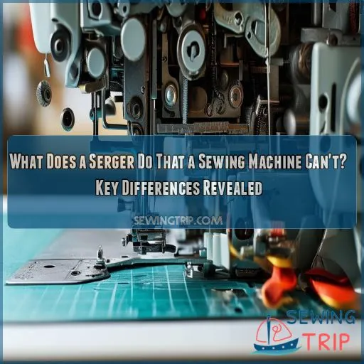 what does a serger do that a sewing machine can