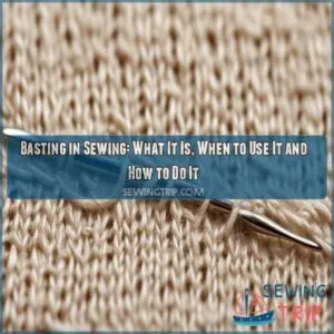 what does baste mean in sewing
