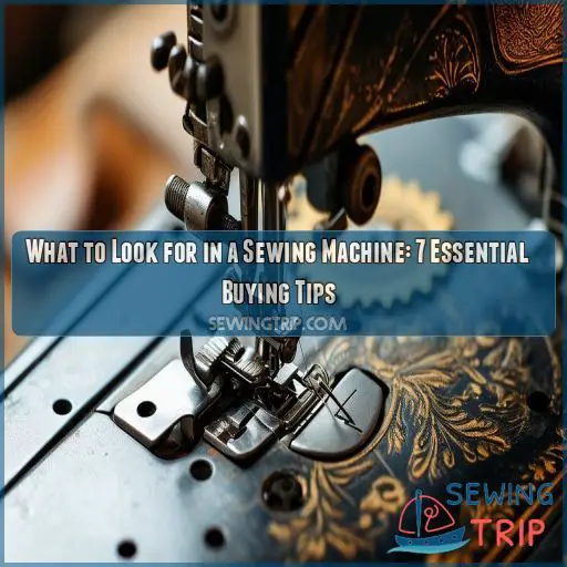 what to look for in a sewing machine