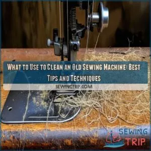 what to use to clean an old sewing machine