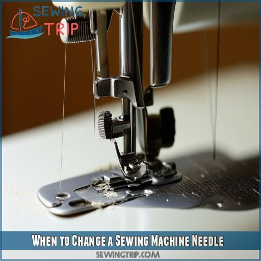 When to Change a Sewing Machine Needle When to Change a Sewing Machine Needle