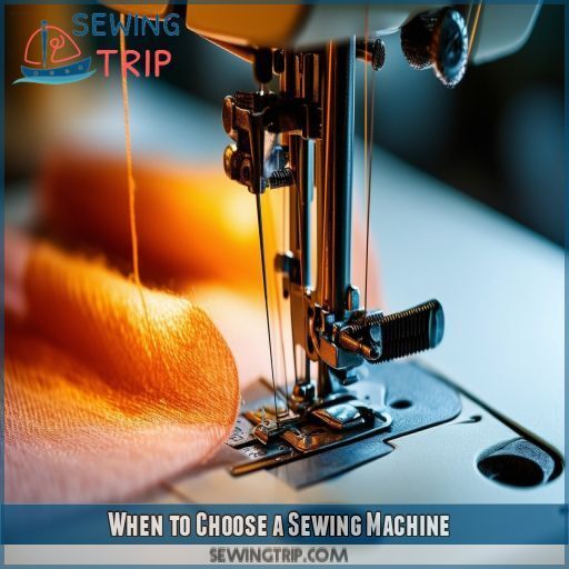 When to Choose a Sewing Machine When to Choose a Sewing Machine
