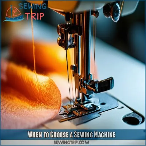 When to Choose a Sewing Machine