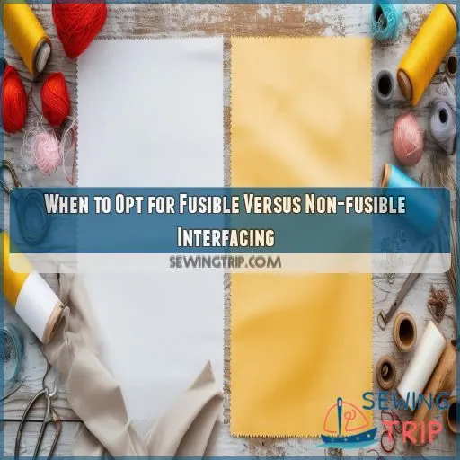 When to Opt for Fusible Versus Non-fusible Interfacing