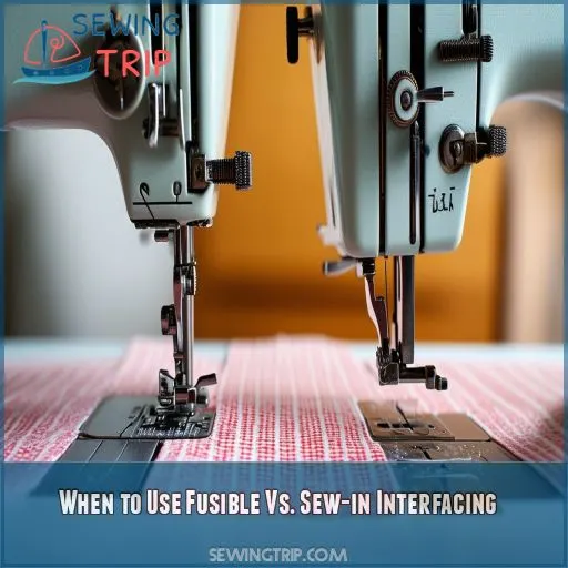 When to Use Fusible Vs. Sew-in Interfacing