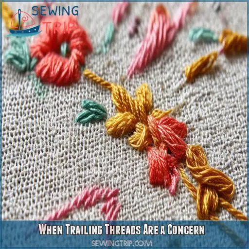 When Trailing Threads Are a Concern