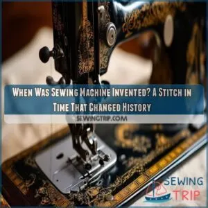 when was sewing machine invented
