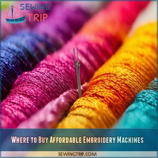 Where to Buy Affordable Embroidery Machines