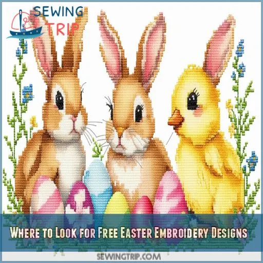 Where to Look for Free Easter Embroidery Designs