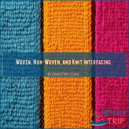 Woven, Non-Woven, and Knit Interfacing