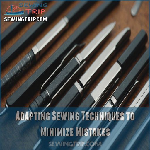Adapting Sewing Techniques to Minimize Mistakes Adapting Sewing Techniques to Minimize Mistakes