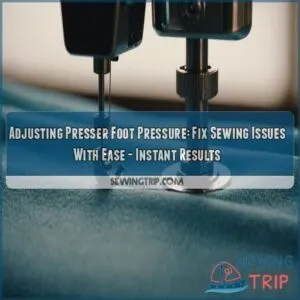 Adjusting presser foot pressure