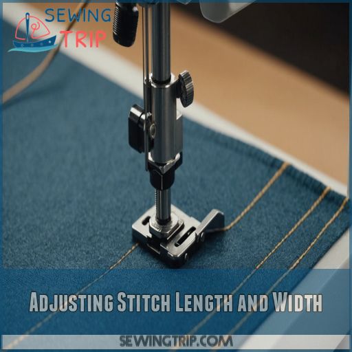 Adjusting Stitch Length and Width