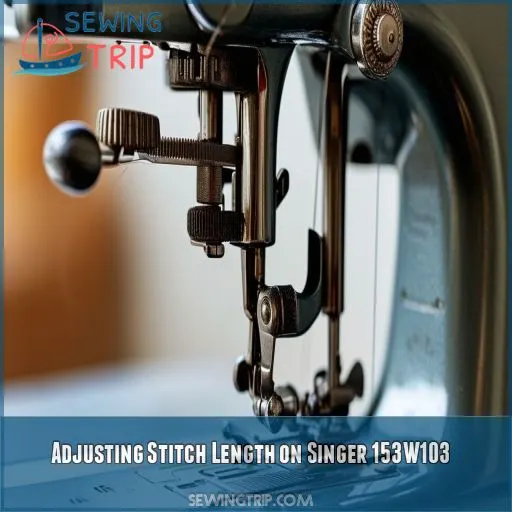 Adjusting Stitch Length on Singer 153W103