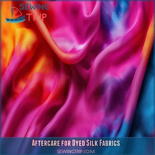 Aftercare for Dyed Silk Fabrics