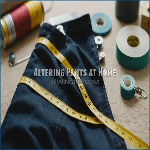 Altering Pants at Home