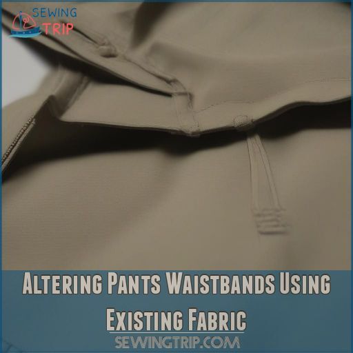 Altering Pants Waistbands Using Existing Fabric Altering Pants Waistbands Using Existing Fabric