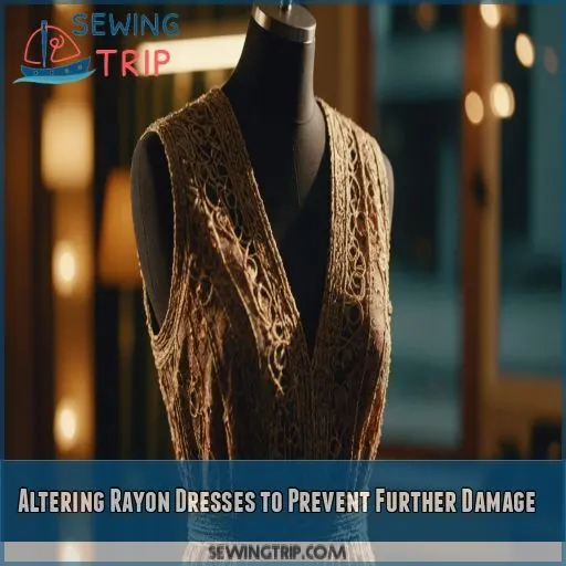 Altering Rayon Dresses to Prevent Further Damage