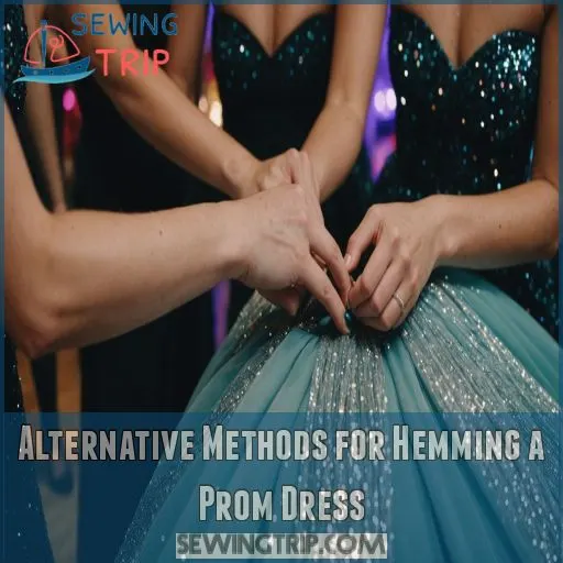 Alternative Methods for Hemming a Prom Dress