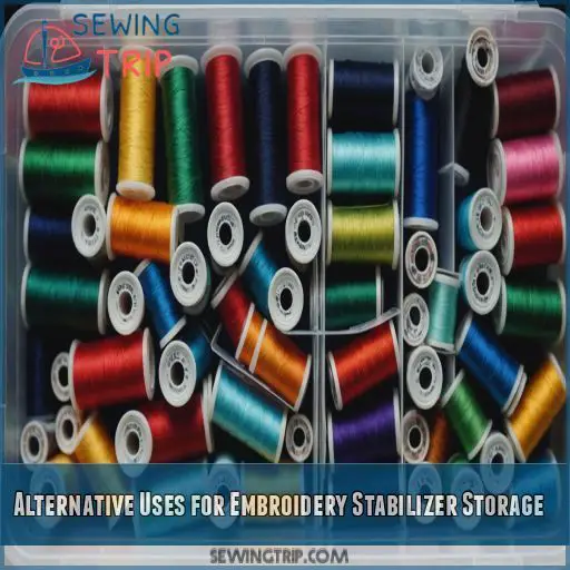 Alternative Uses for Embroidery Stabilizer Storage