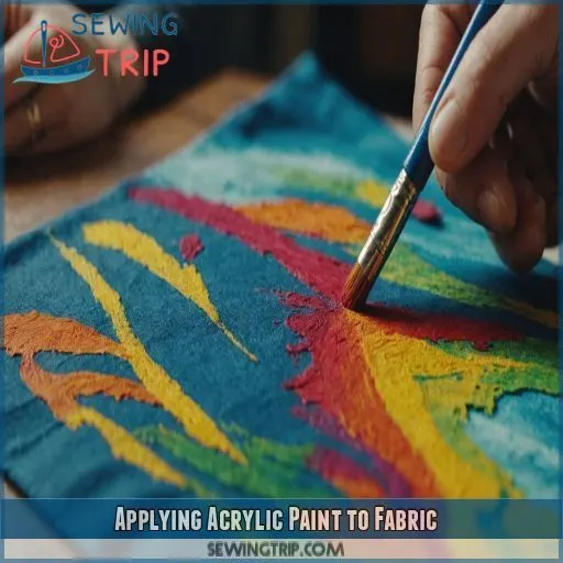 Applying Acrylic Paint to Fabric