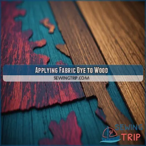 Applying Fabric Dye to Wood