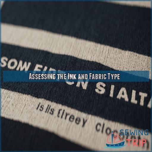 Assessing the Ink and Fabric Type Assessing the Ink and Fabric Type